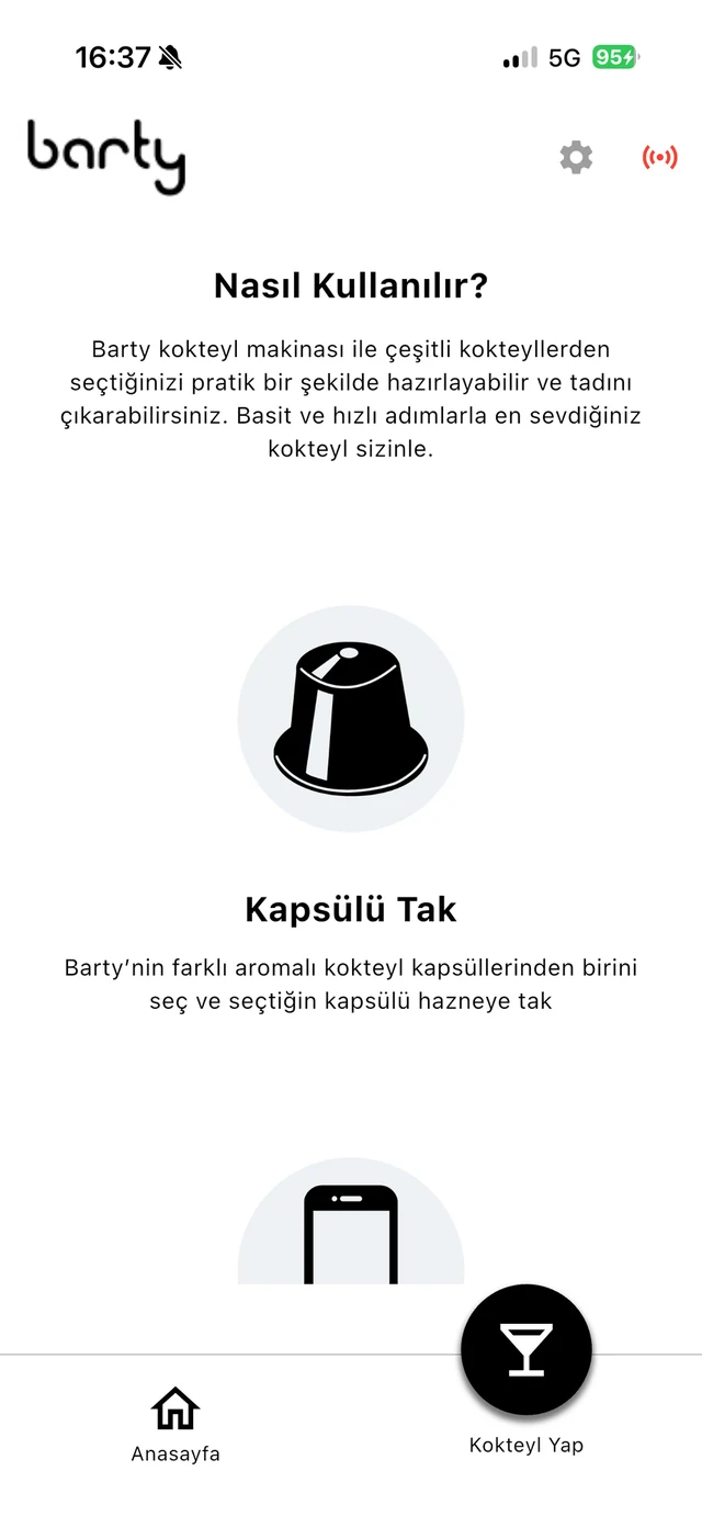 Barty uygulaması — nasıl kullanılır